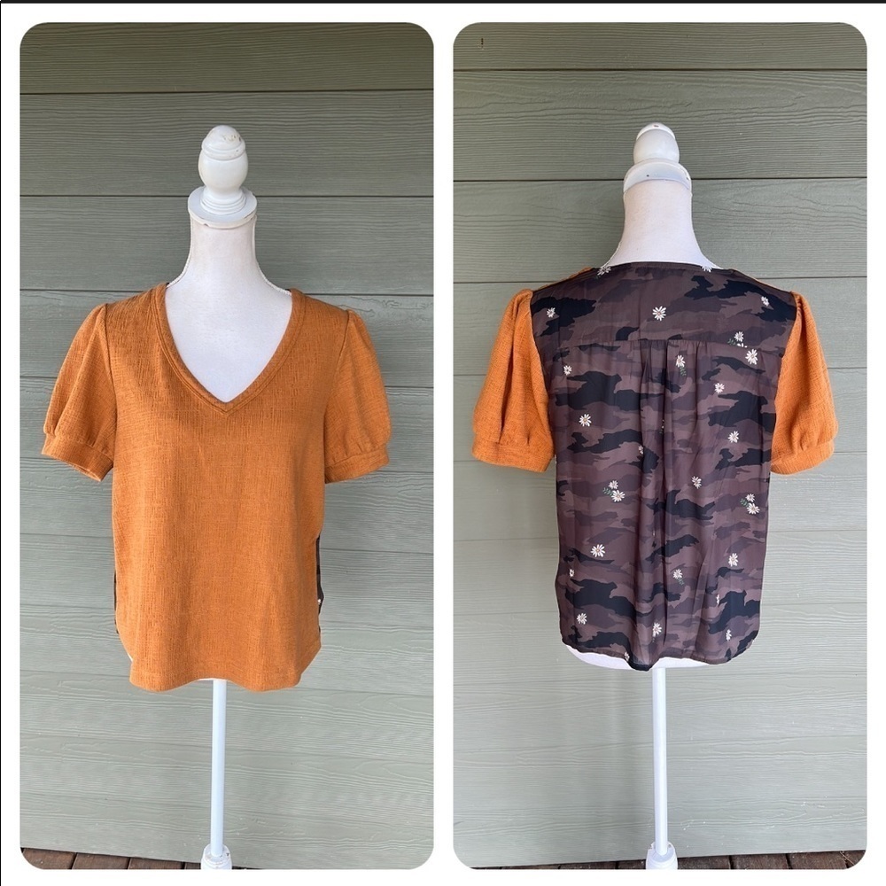 Anthropologie / Current Air Short Sleeve Top